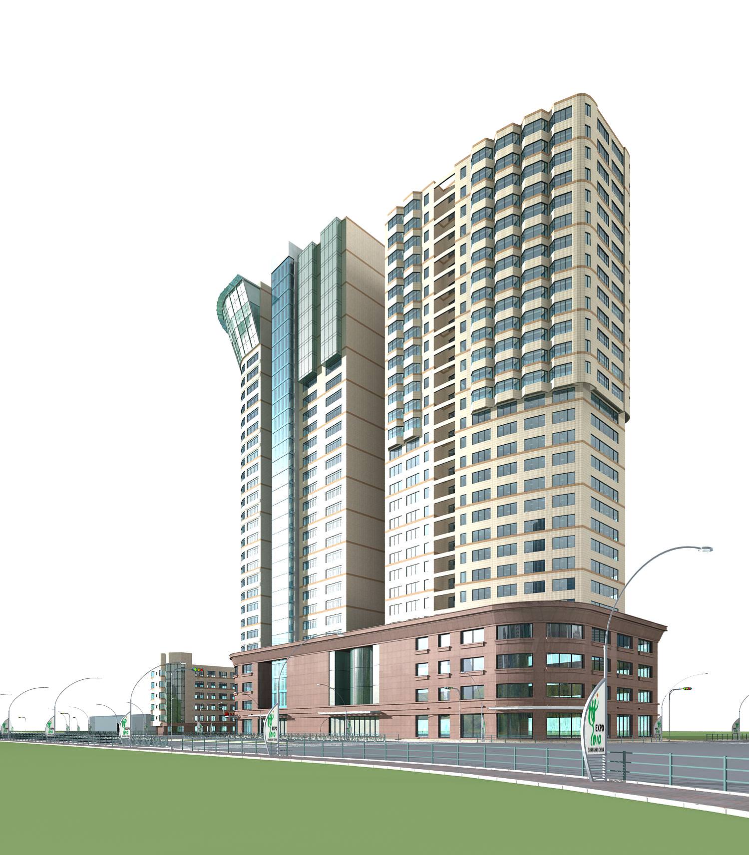 Hotel Building Collection 60 items Vol1 3D model_53