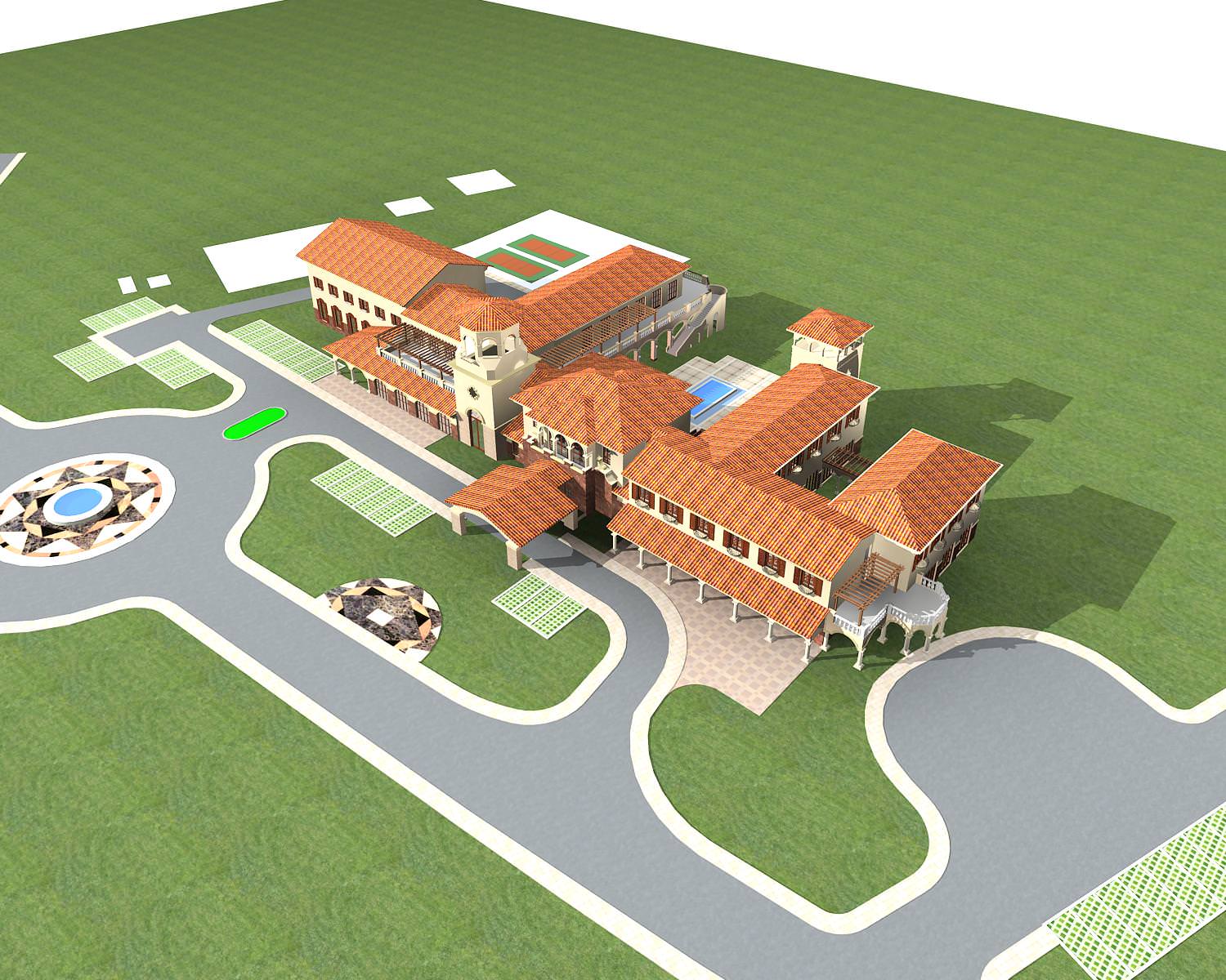 Hotel Building Collection 60 items Vol1 3D model_34