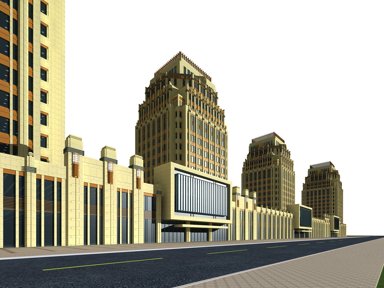 Hotel Building Collection 60 items Vol1 3D model_39