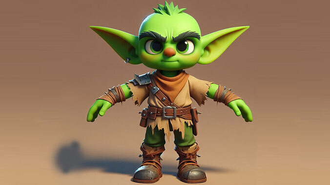 Goblin  3D Character Model Low-poly 3D model