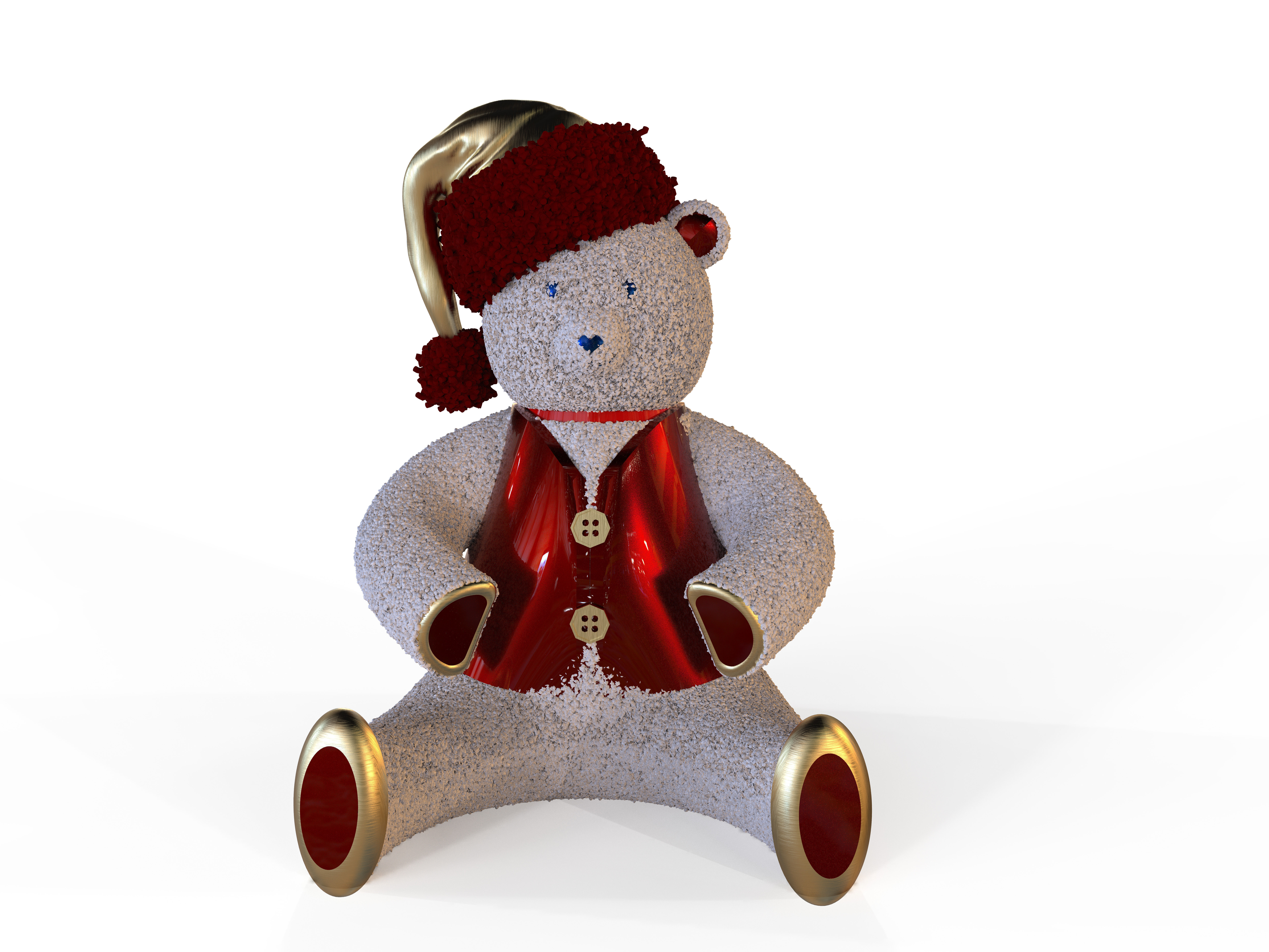 polar bear 3D print model_3