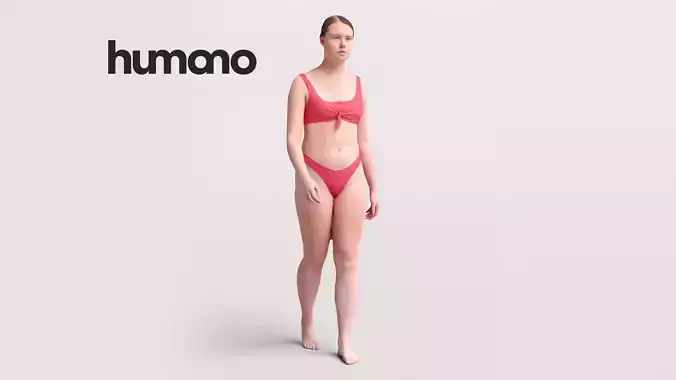 Humano Woman swimming walking around the pool -2510-043-3464