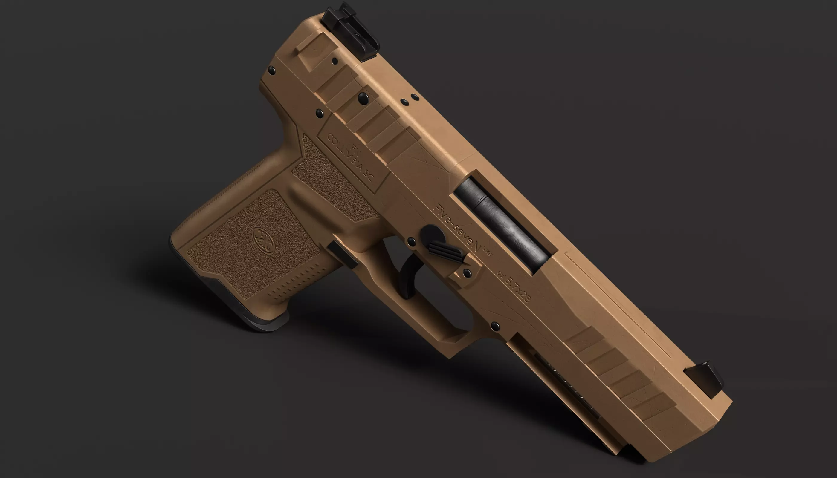 FN Five Seven MK3 - Game Ready Low-poly 3D model_0