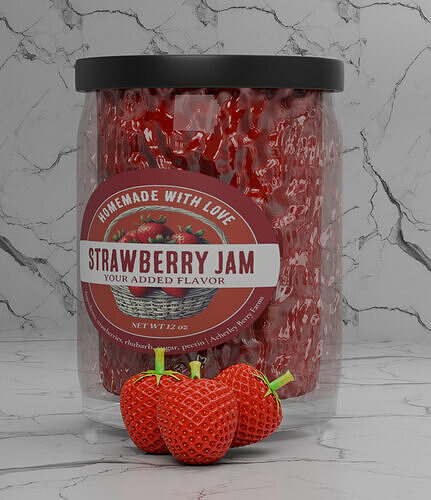 Jam jar 3D model