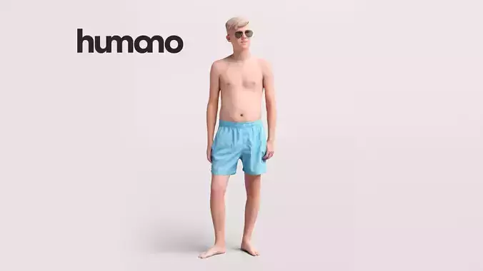 Humano Man swimming walking around the pool -2510-033-3292