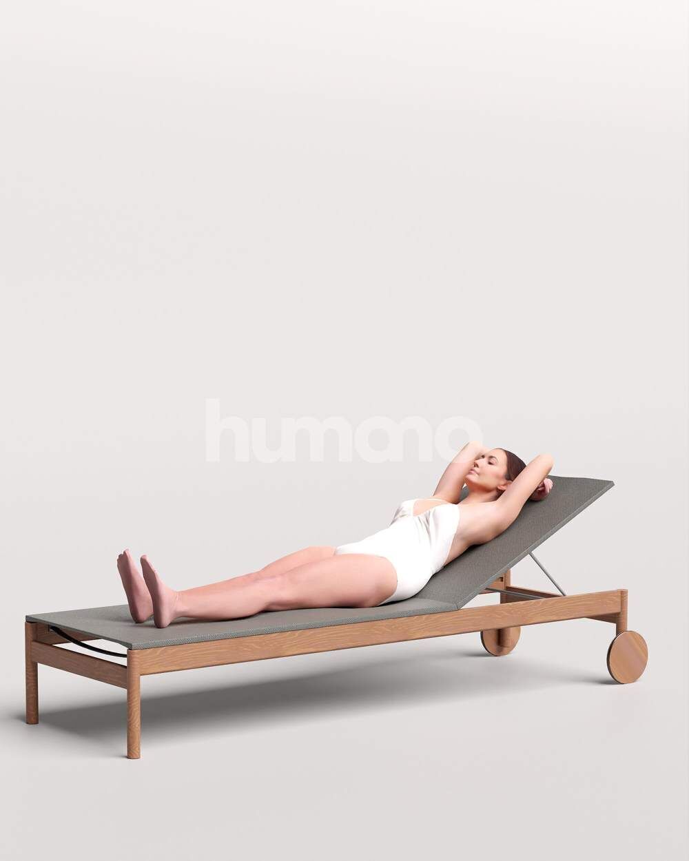 Humano Woman lying on sunbed in suimsuit-2510-032-7280 3D model_8