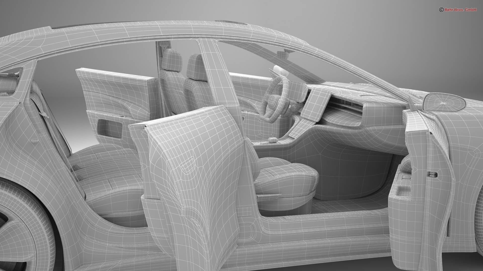 Generic Modern Coupe 3D model_29