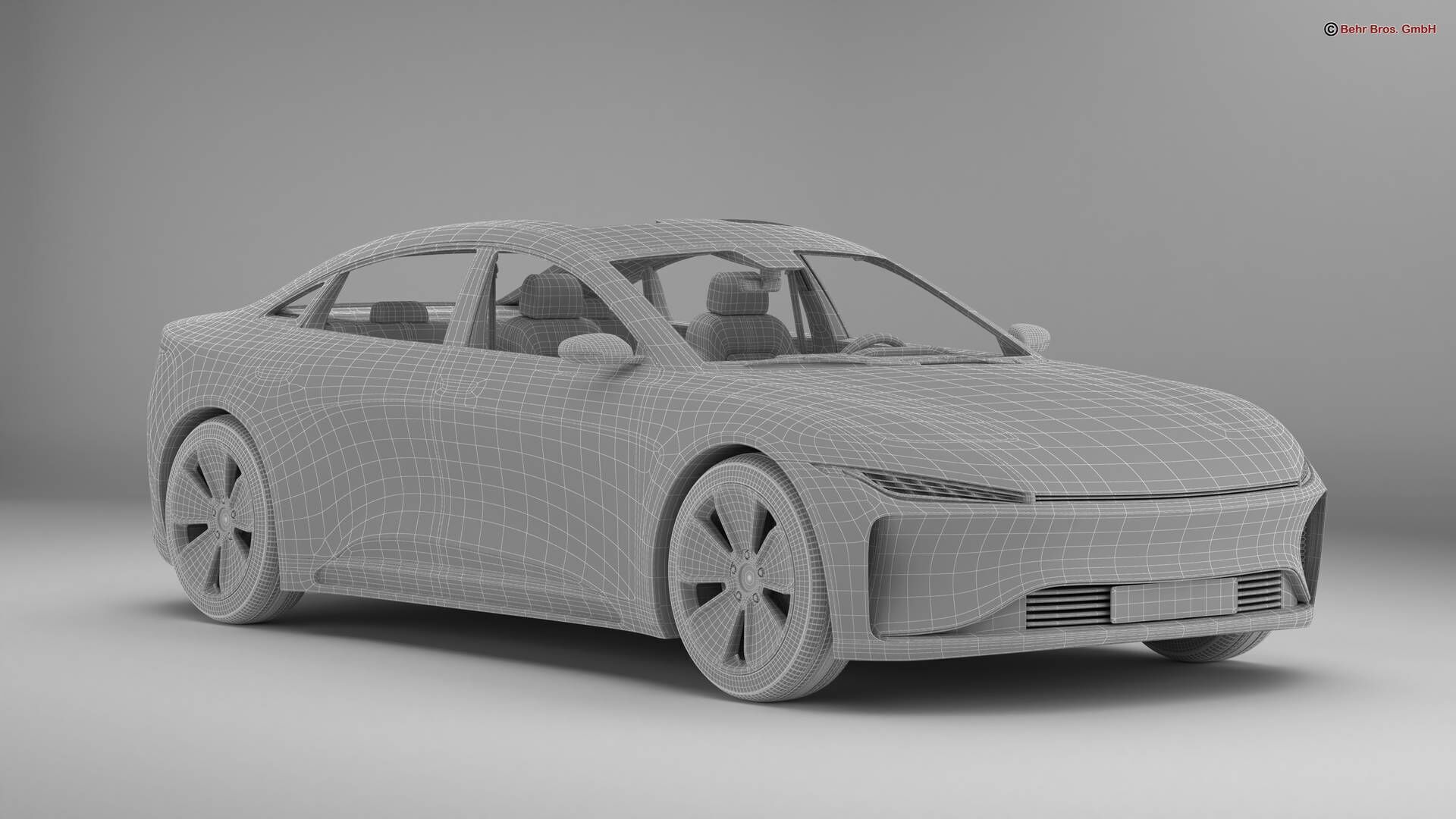 Generic Modern Coupe 3D model_16