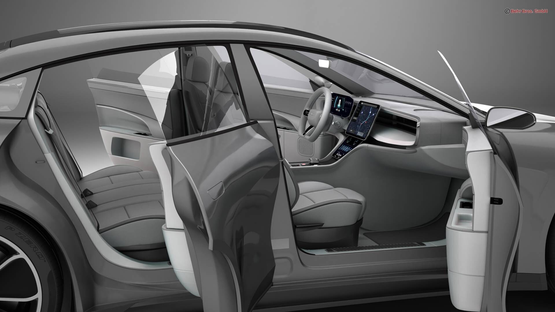 Generic Modern Coupe 3D model_14
