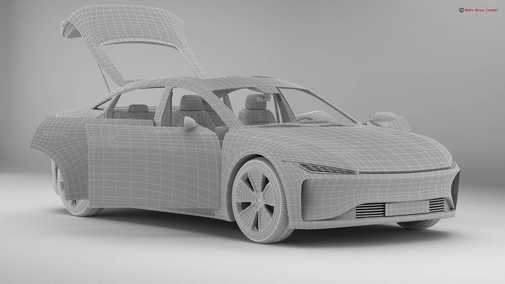 Generic Modern Coupe 3D model_17
