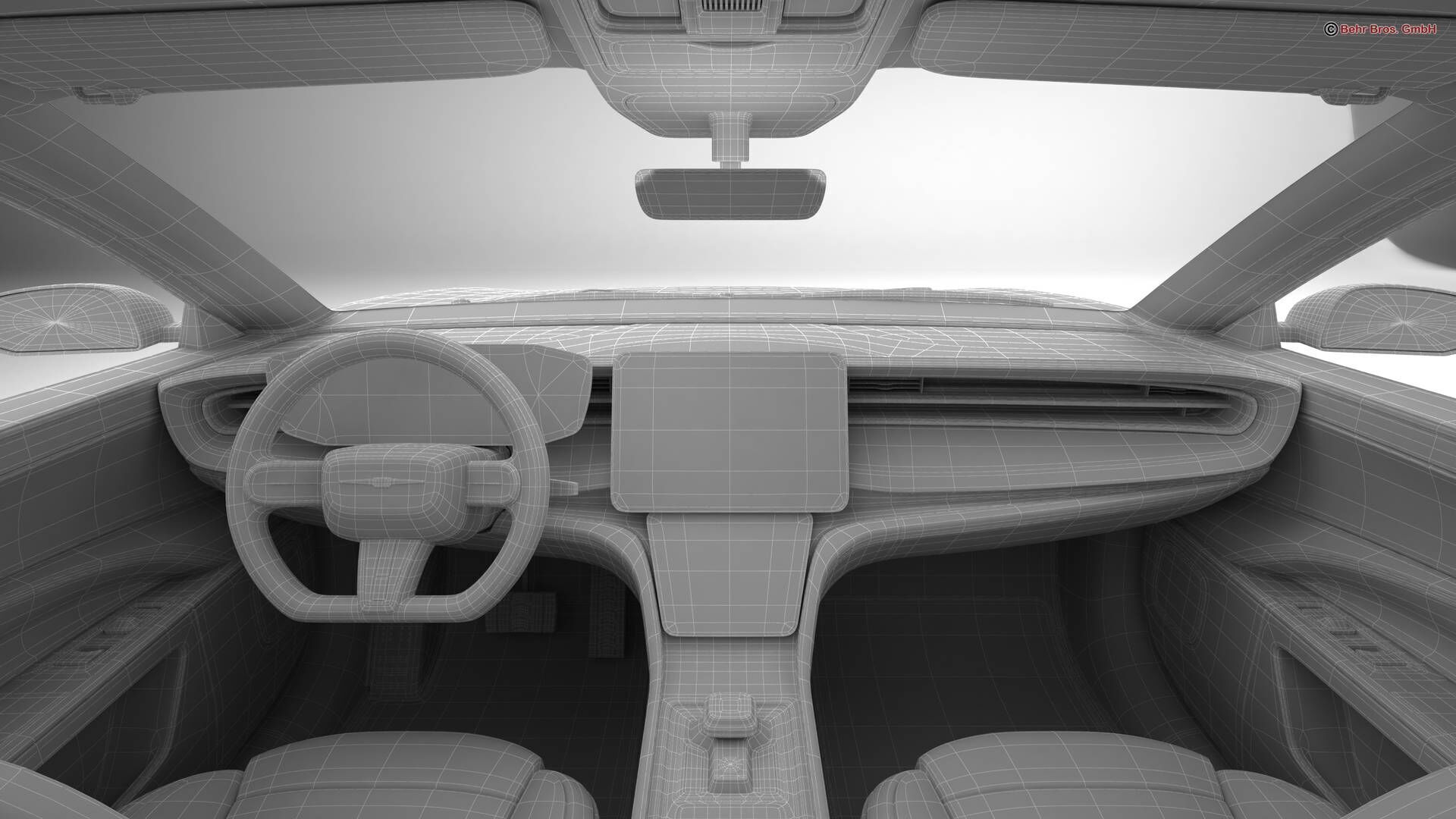 Generic Modern Coupe 3D model_26