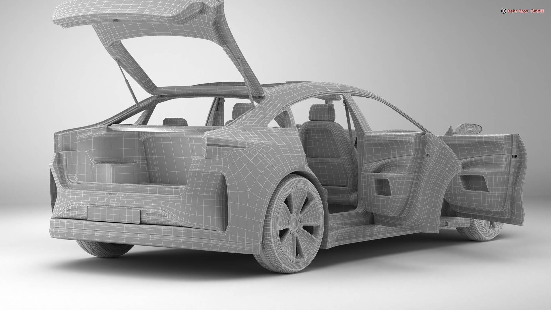 Generic Modern Coupe 3D model_19