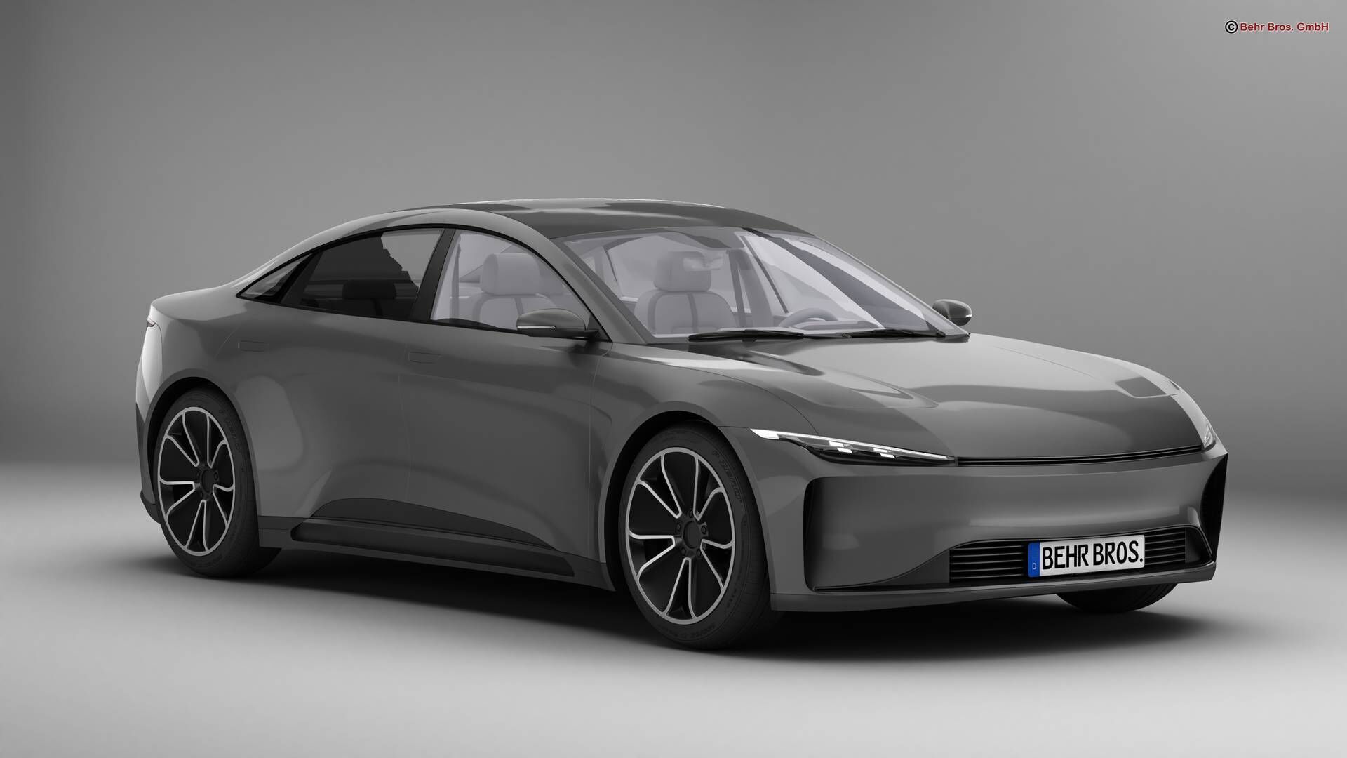 Generic Modern Coupe 3D model_1