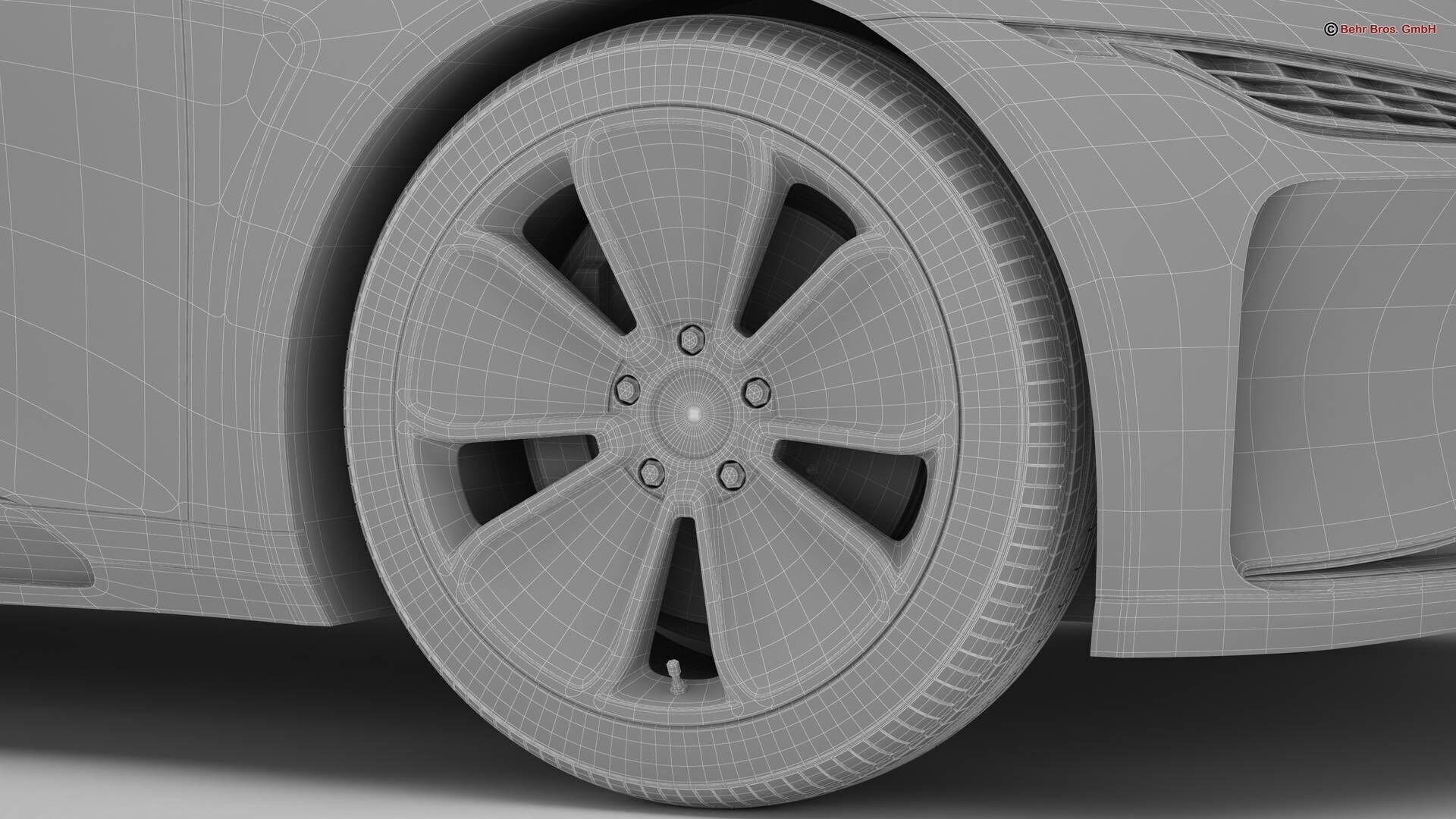 Generic Modern Coupe 3D model_23