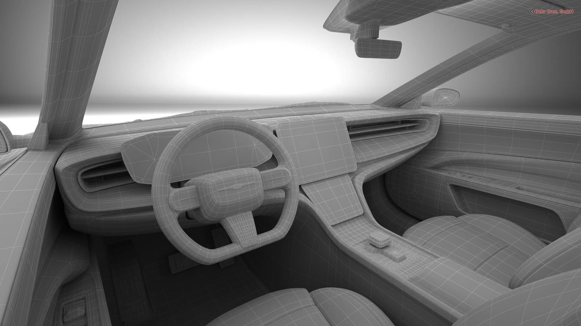 Generic Modern Coupe 3D model_27