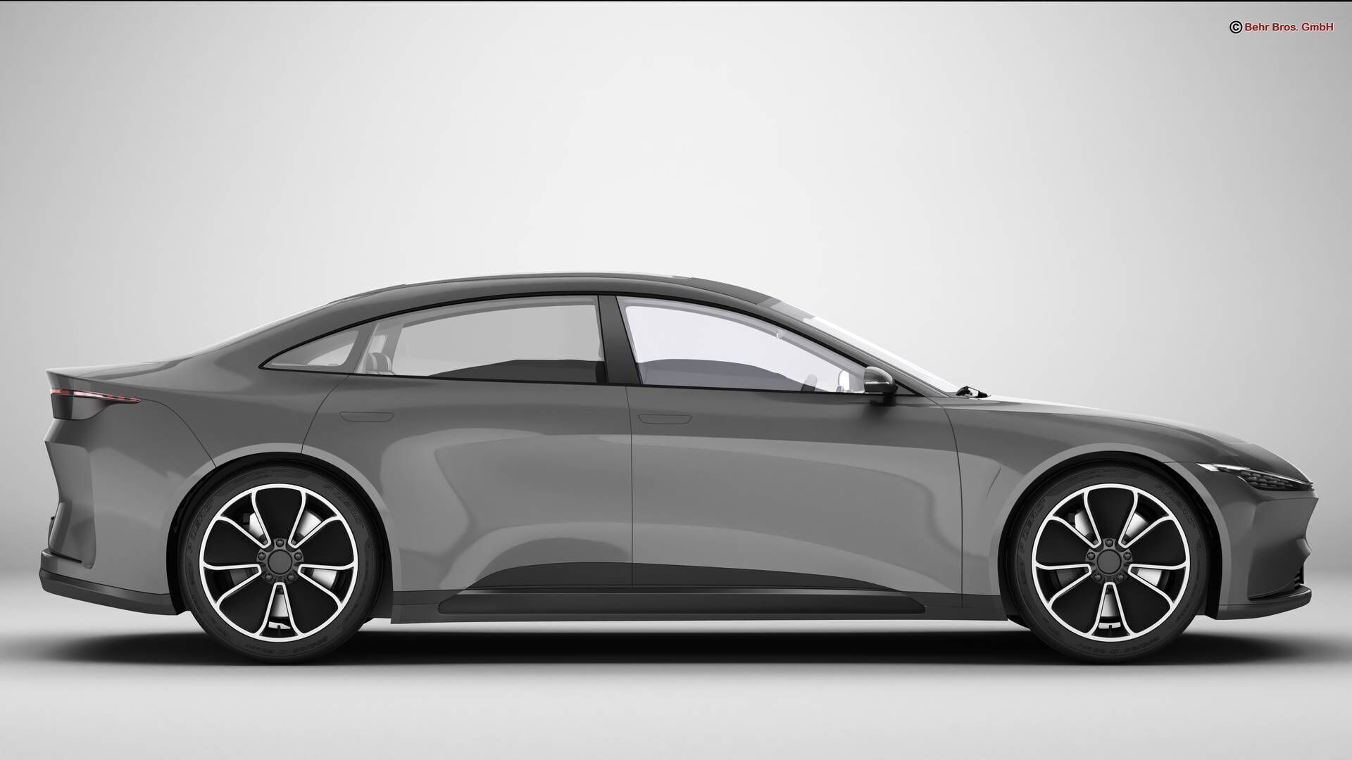Generic Modern Coupe 3D model_5