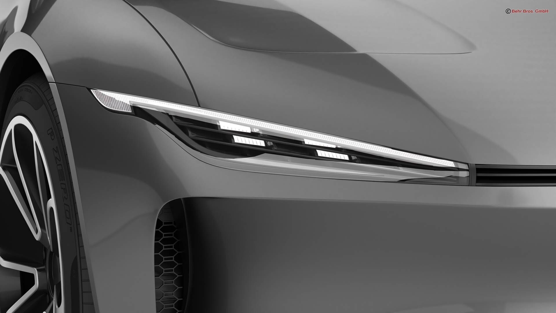Generic Modern Coupe 3D model_9