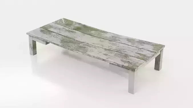 Old wooden bench