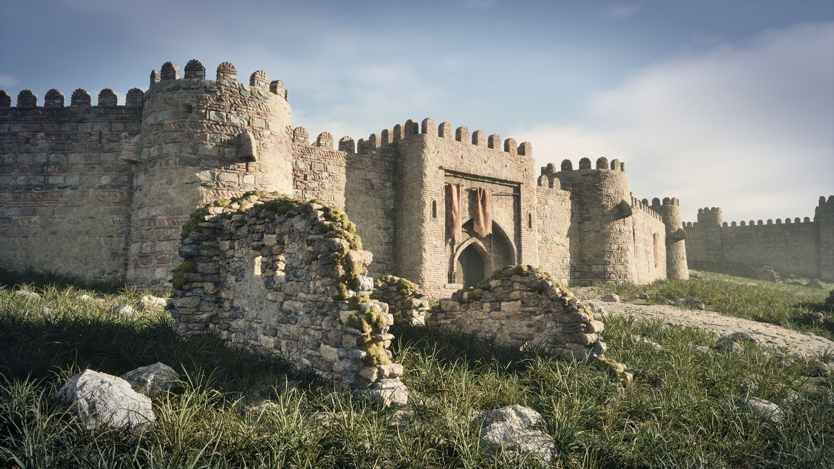 Modular Fortress and Church Kit - Unreal Engine Low-poly 3D model_5