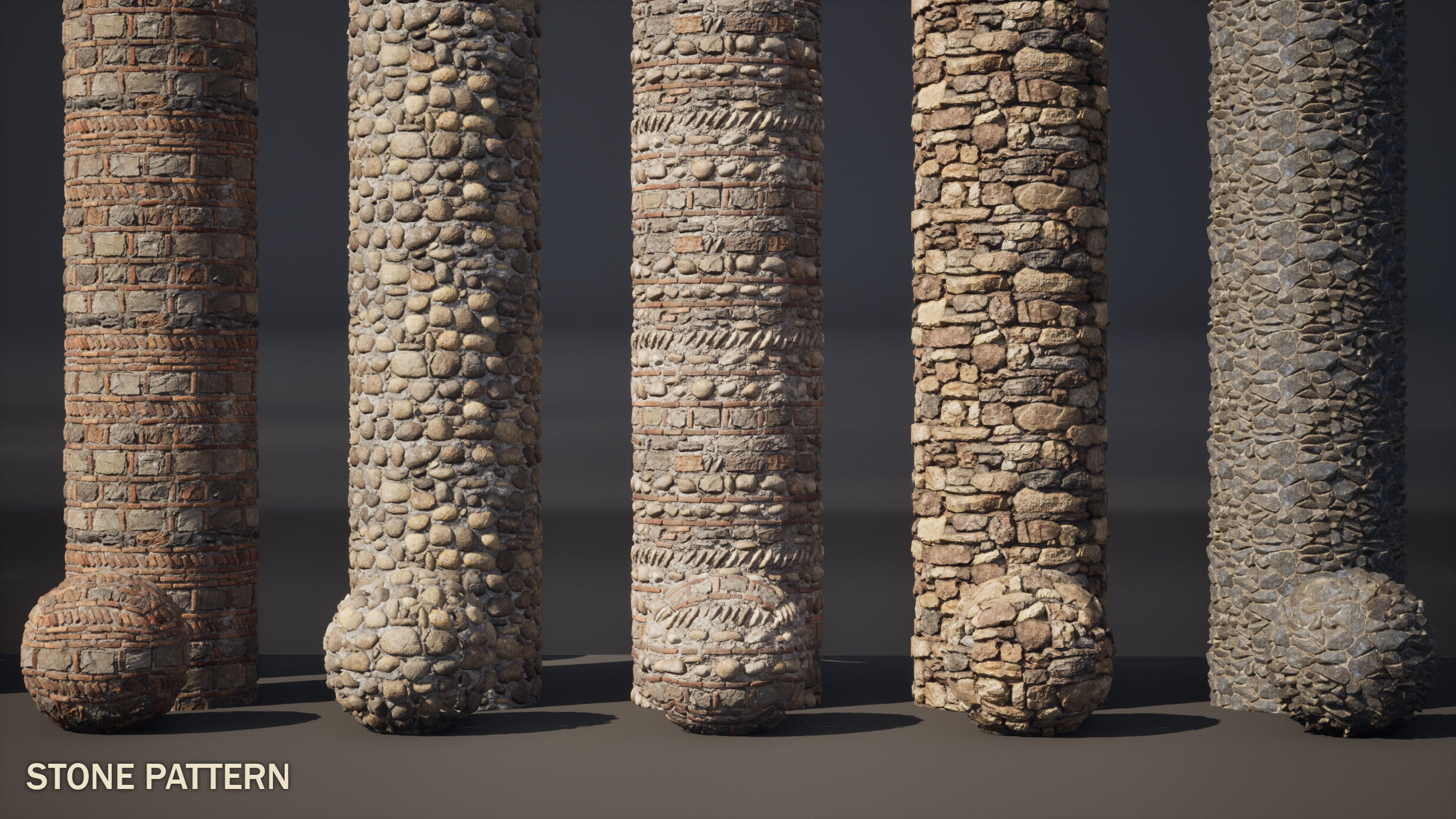 Modular Fortress and Church Kit - Unreal Engine Low-poly 3D model_12