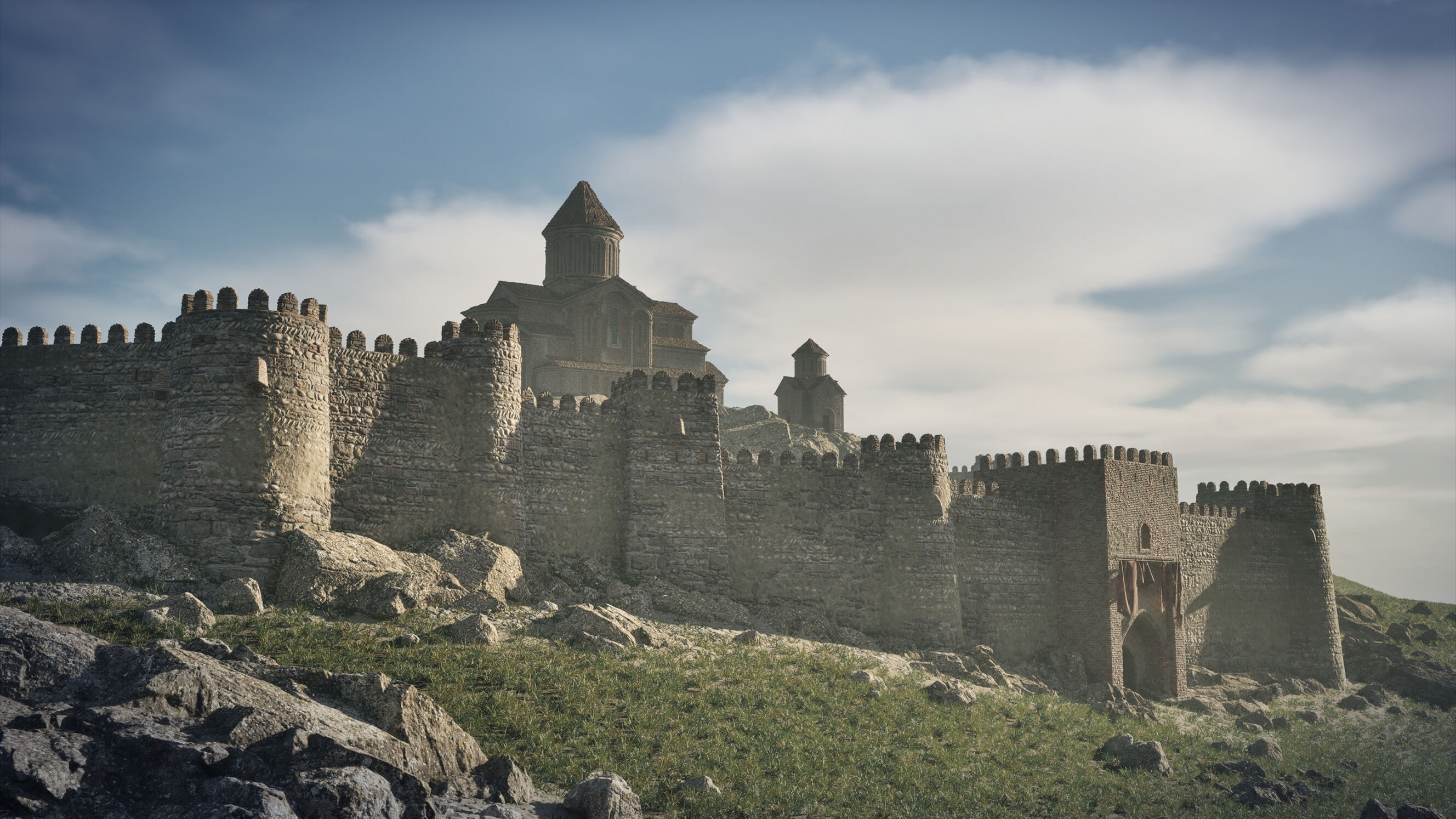 Modular Fortress and Church Kit - Unreal Engine Low-poly 3D model_2