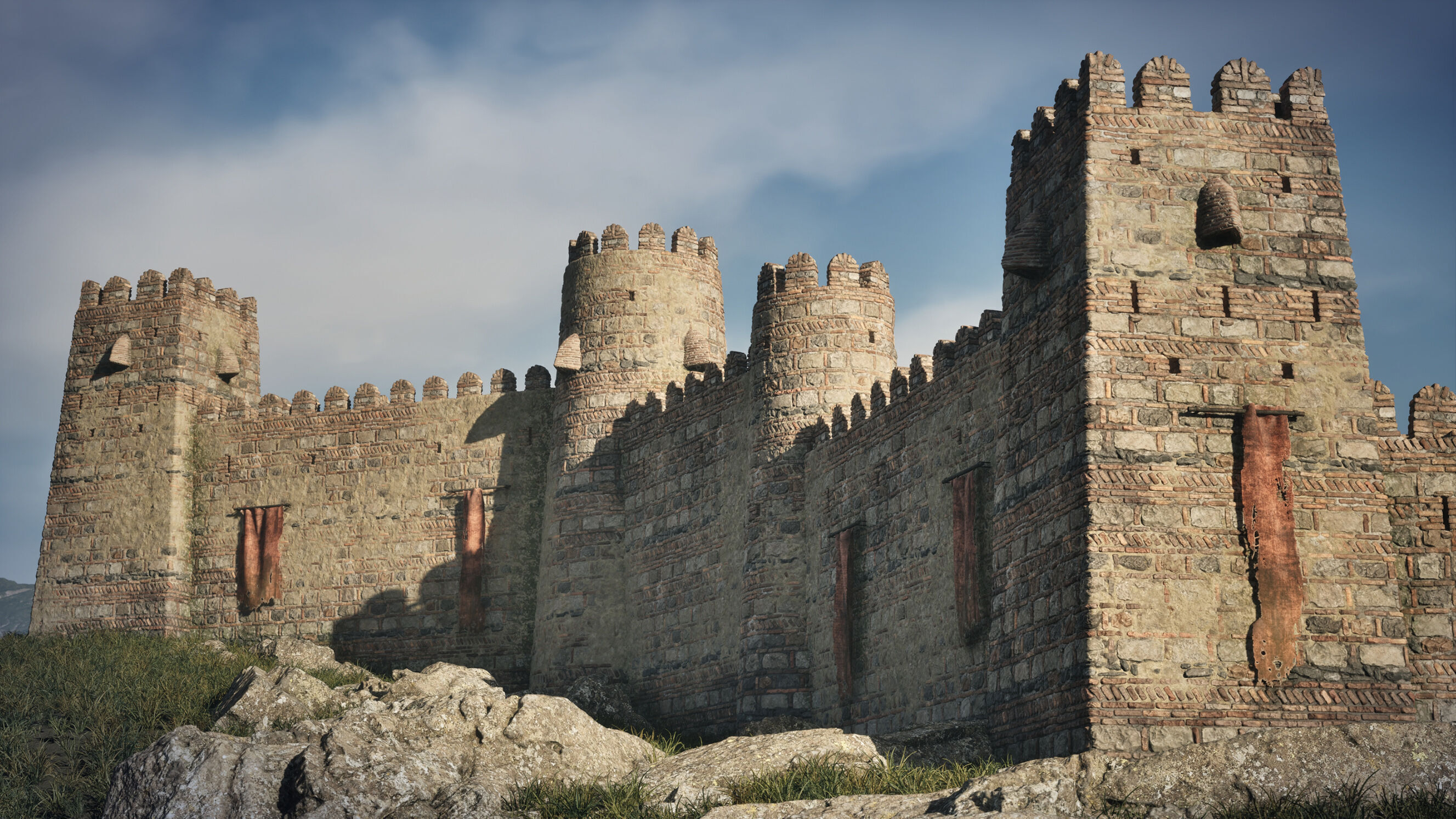 Modular Fortress and Church Kit - Unreal Engine Low-poly 3D model_3