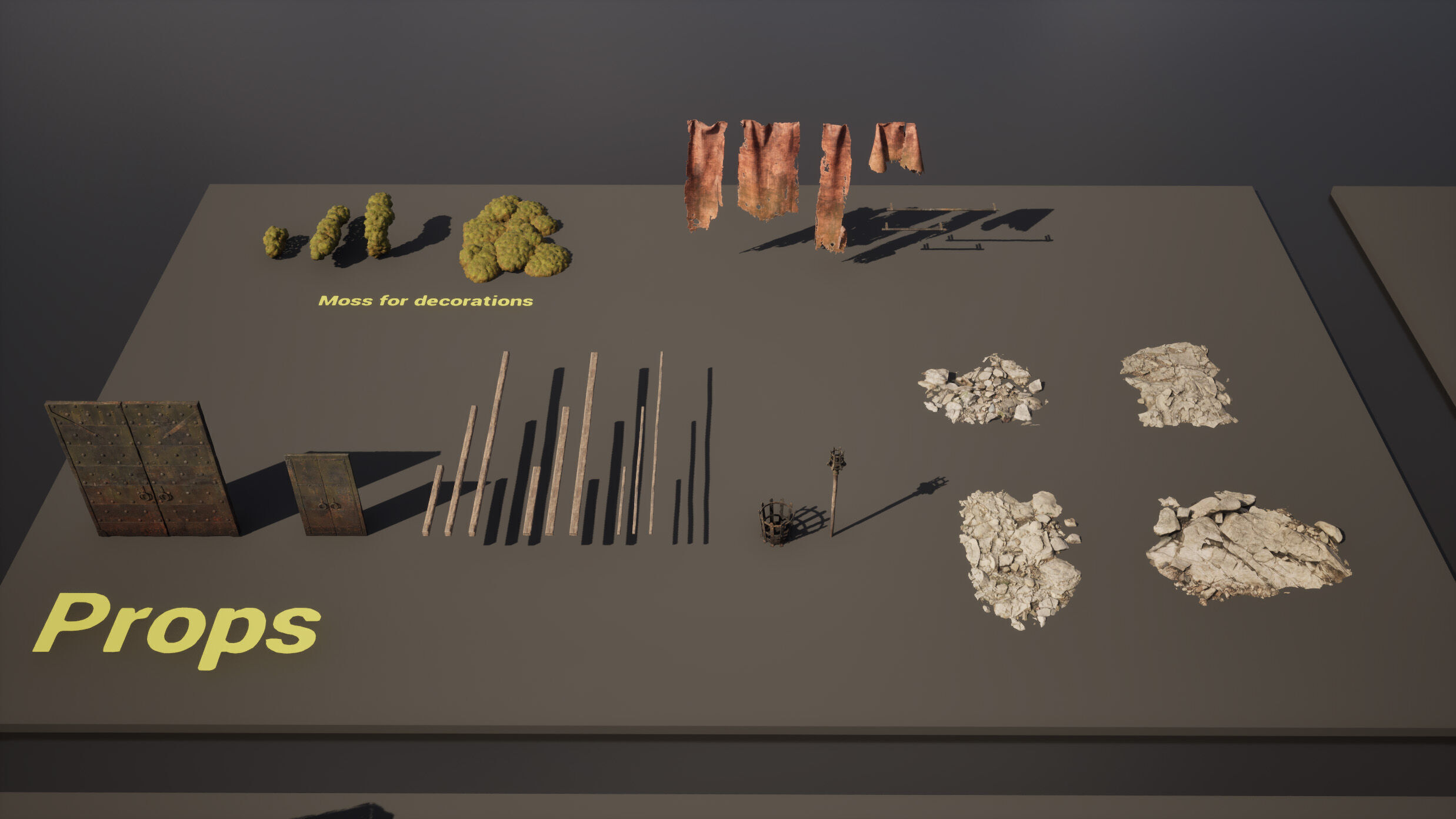 Modular Fortress and Church Kit - Unreal Engine Low-poly 3D model_10