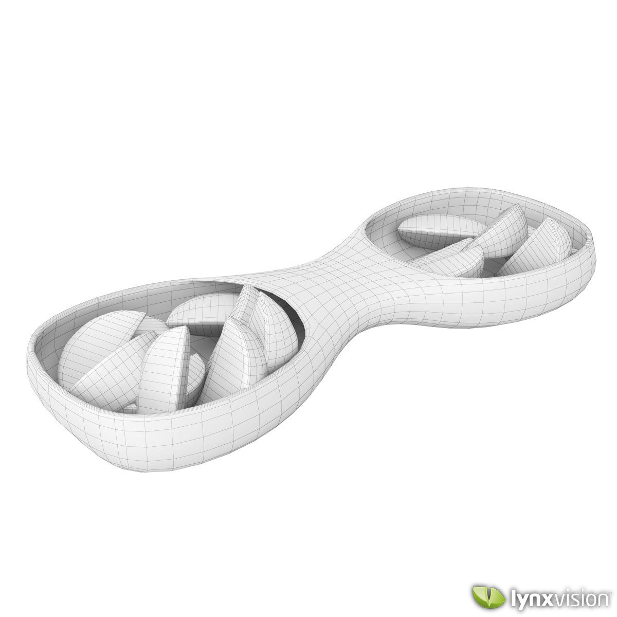 Ceramic Tray with Sliced Limes 3D model_3