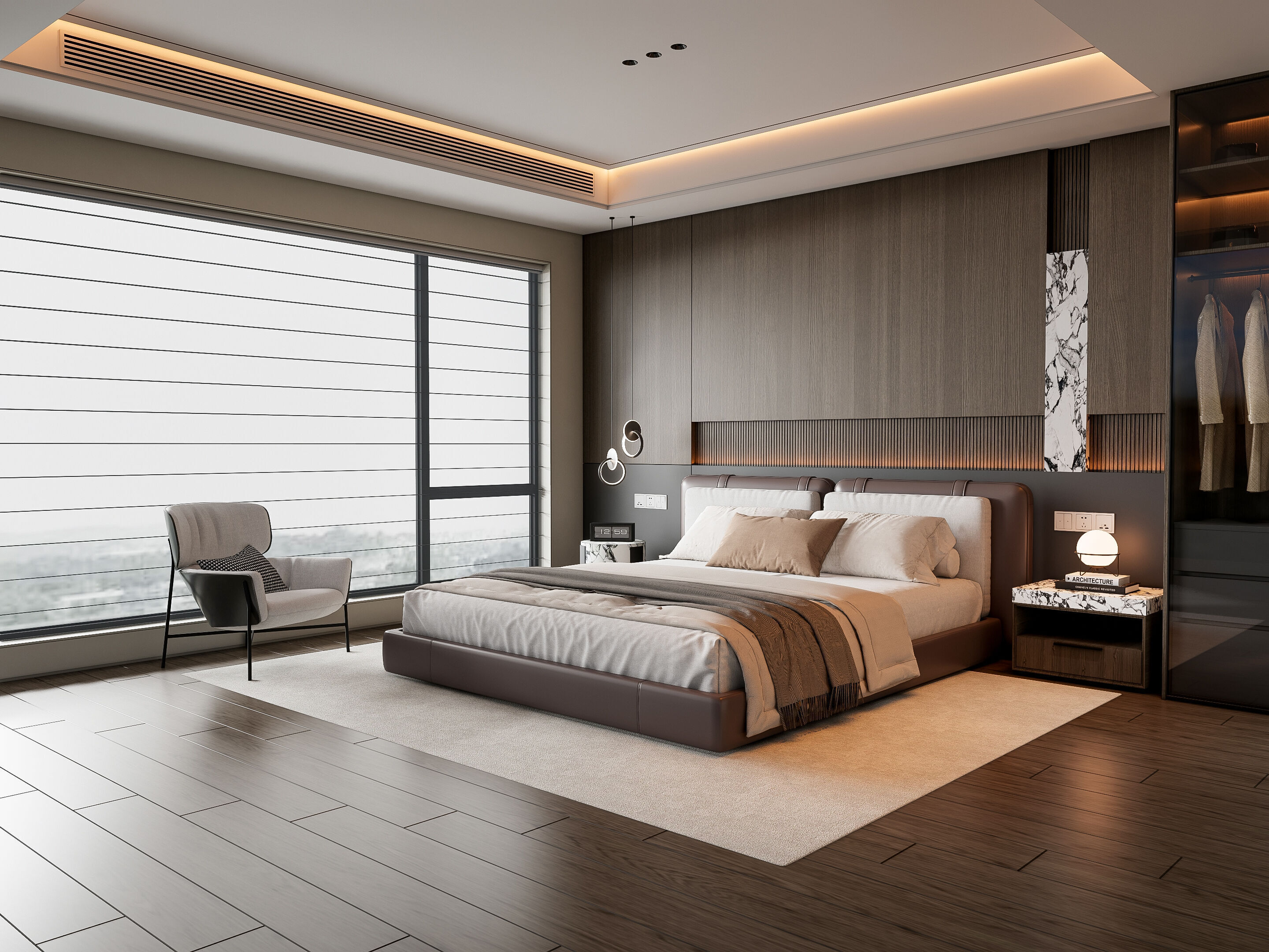 Italian bedroom 3 3D model_14