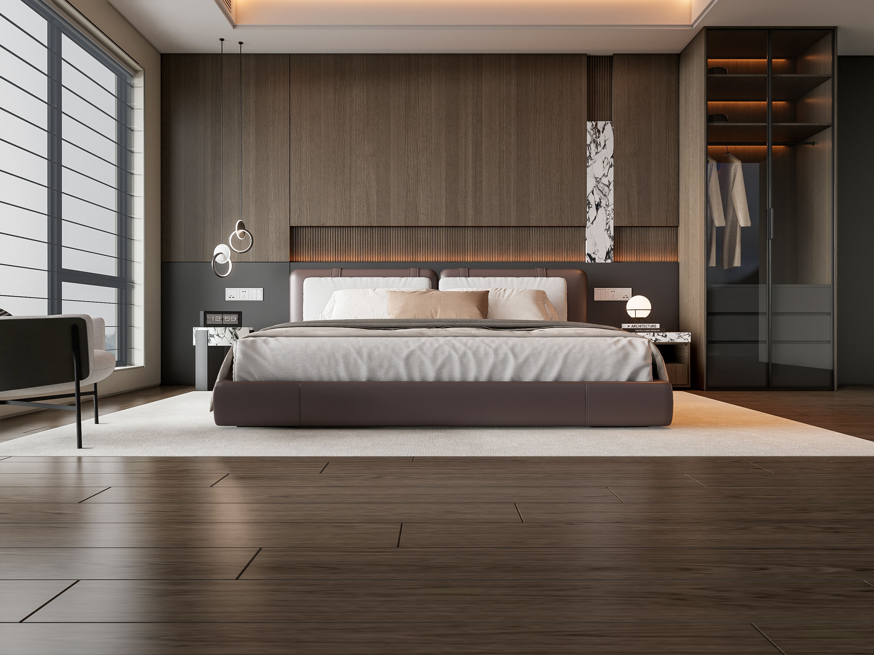 Italian bedroom 3 3D model_11