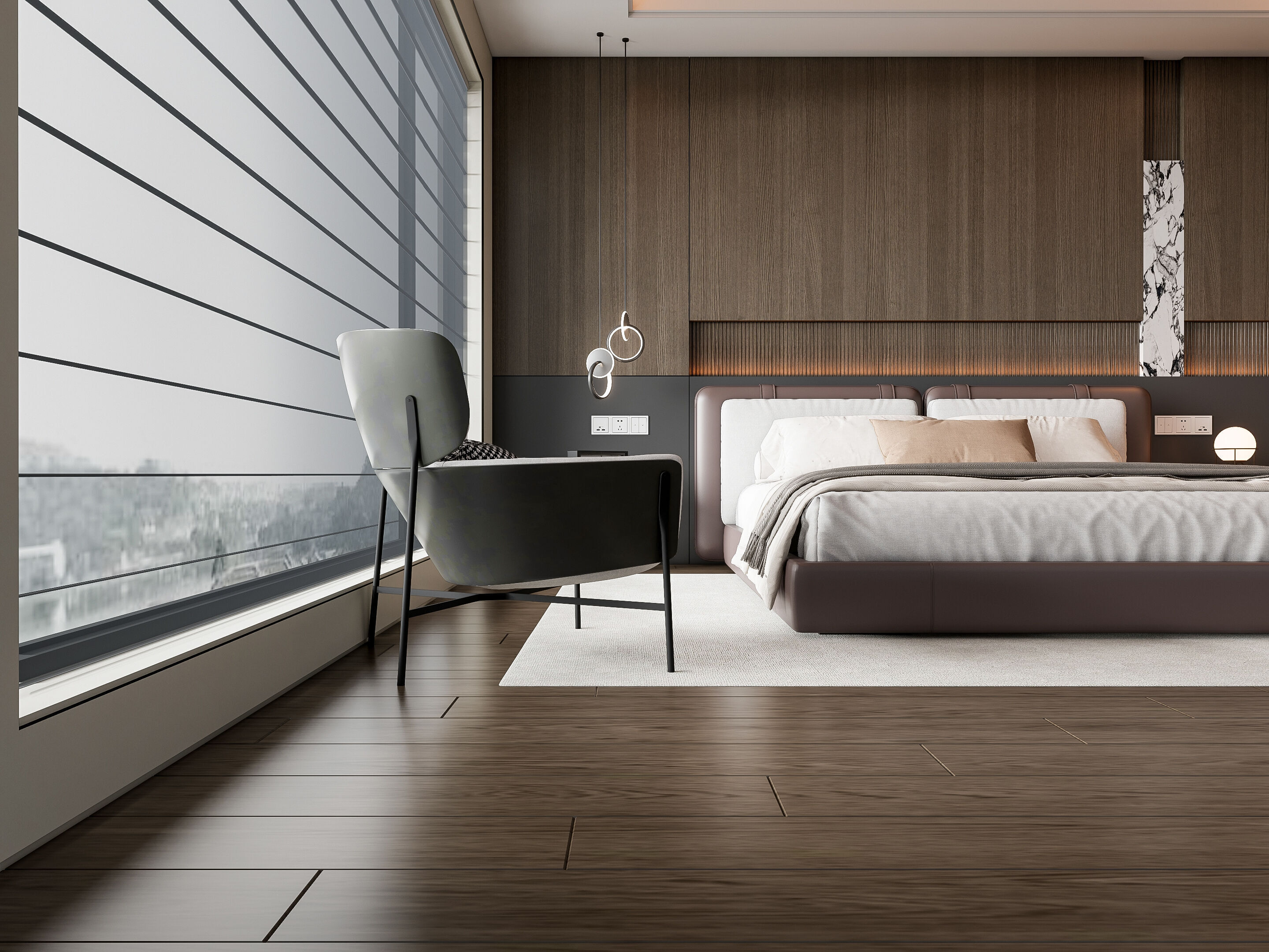 Italian bedroom 3 3D model_10
