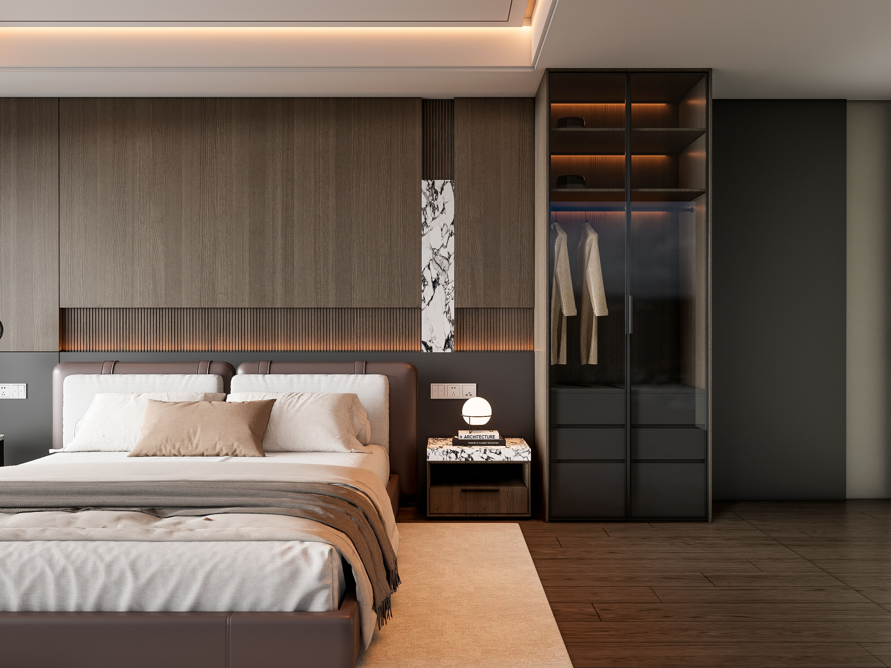 Italian bedroom 3 3D model_6