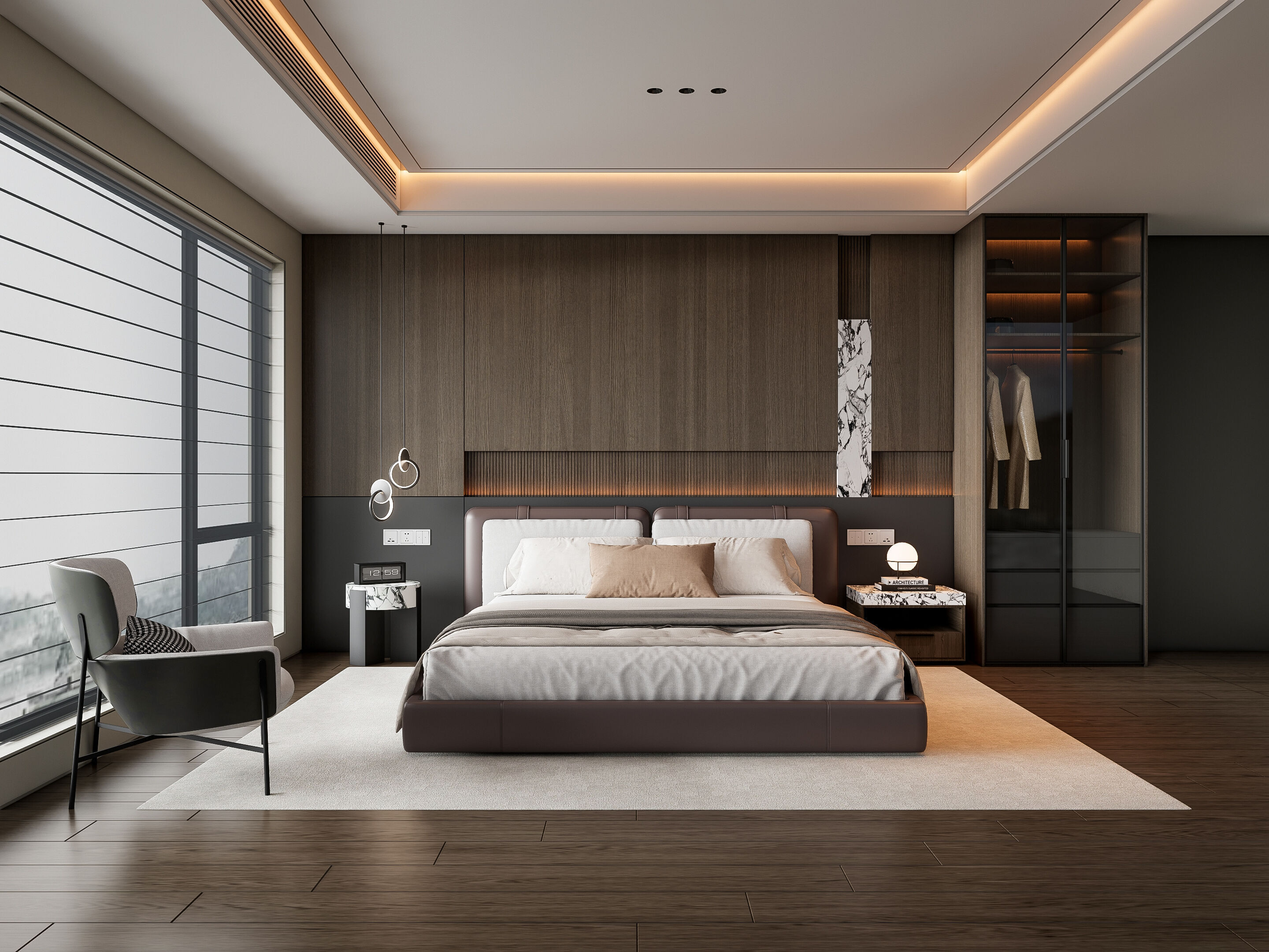 Italian bedroom 3 3D model_1