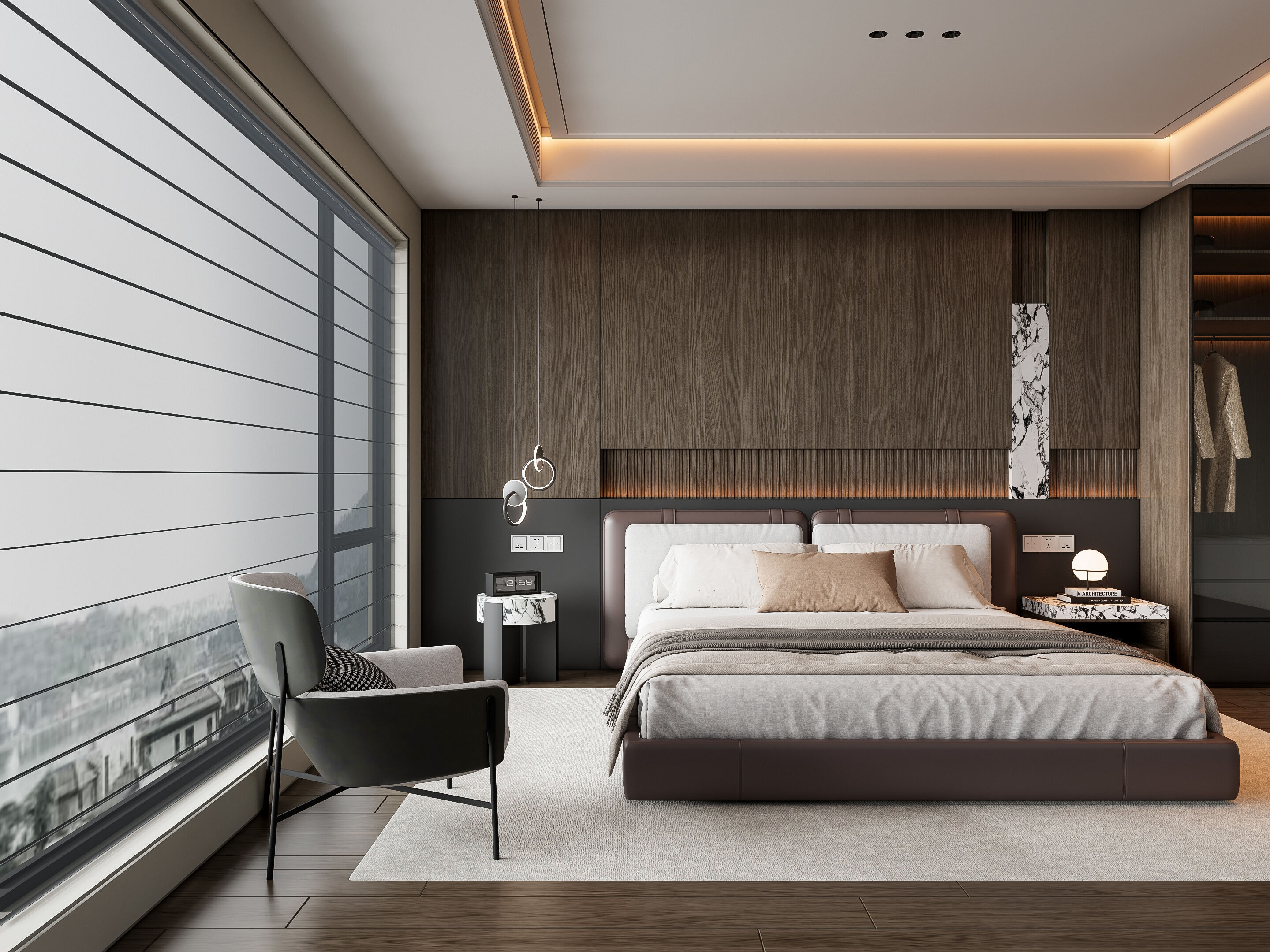 Italian bedroom 3 3D model_16