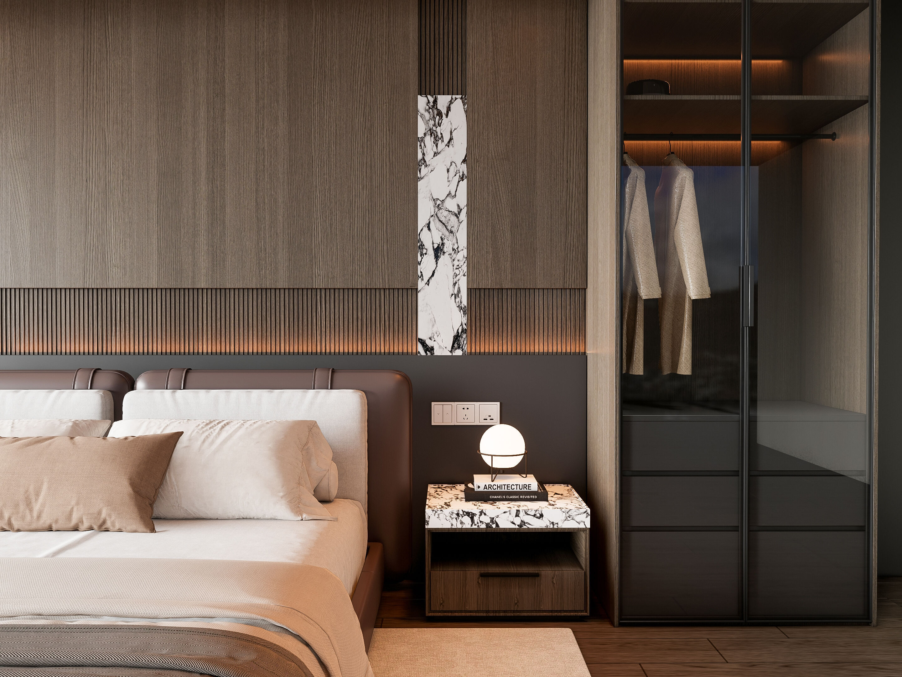 Italian bedroom 3 3D model_3