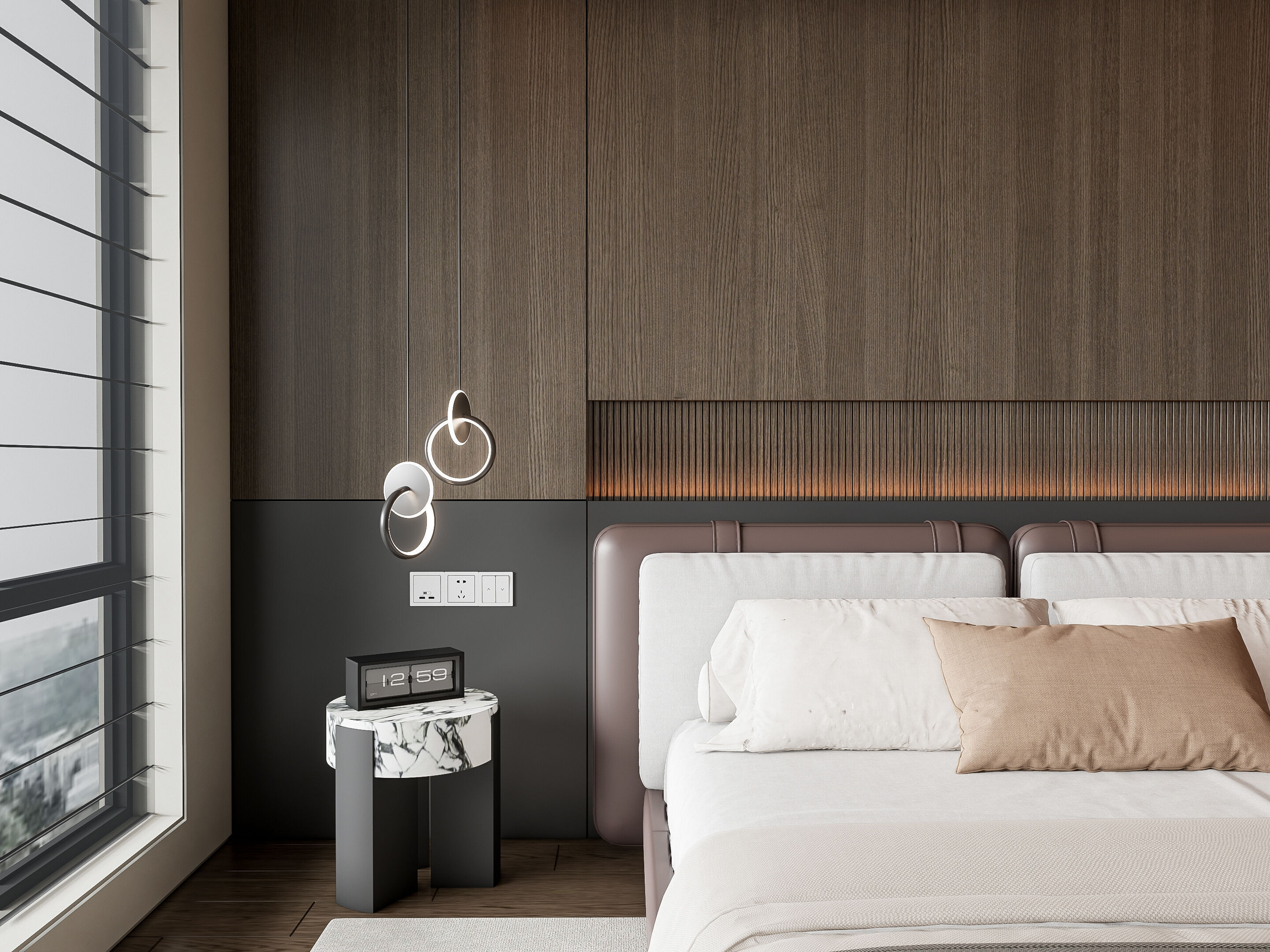 Italian bedroom 3 3D model_2