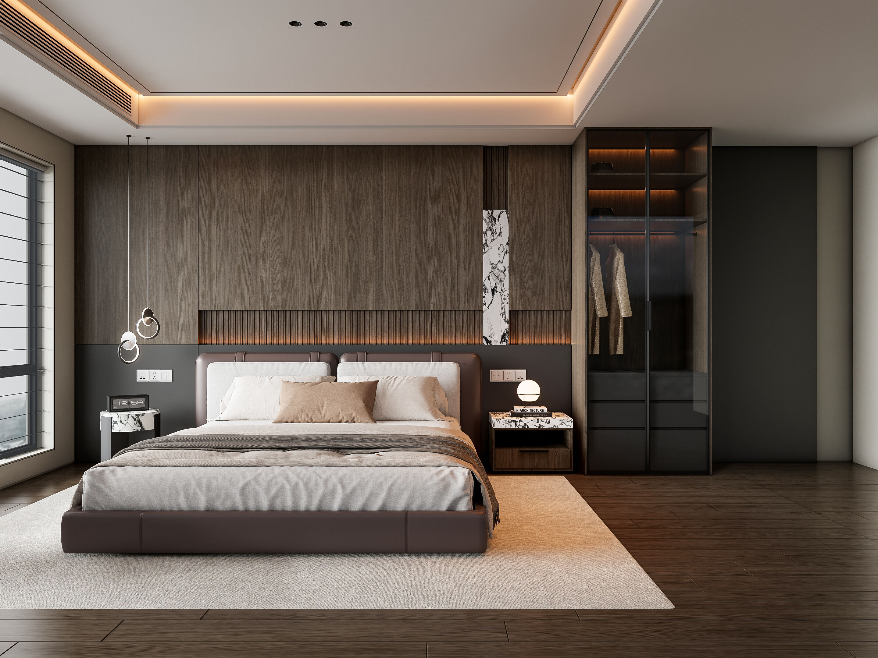 Italian bedroom 3 3D model_17