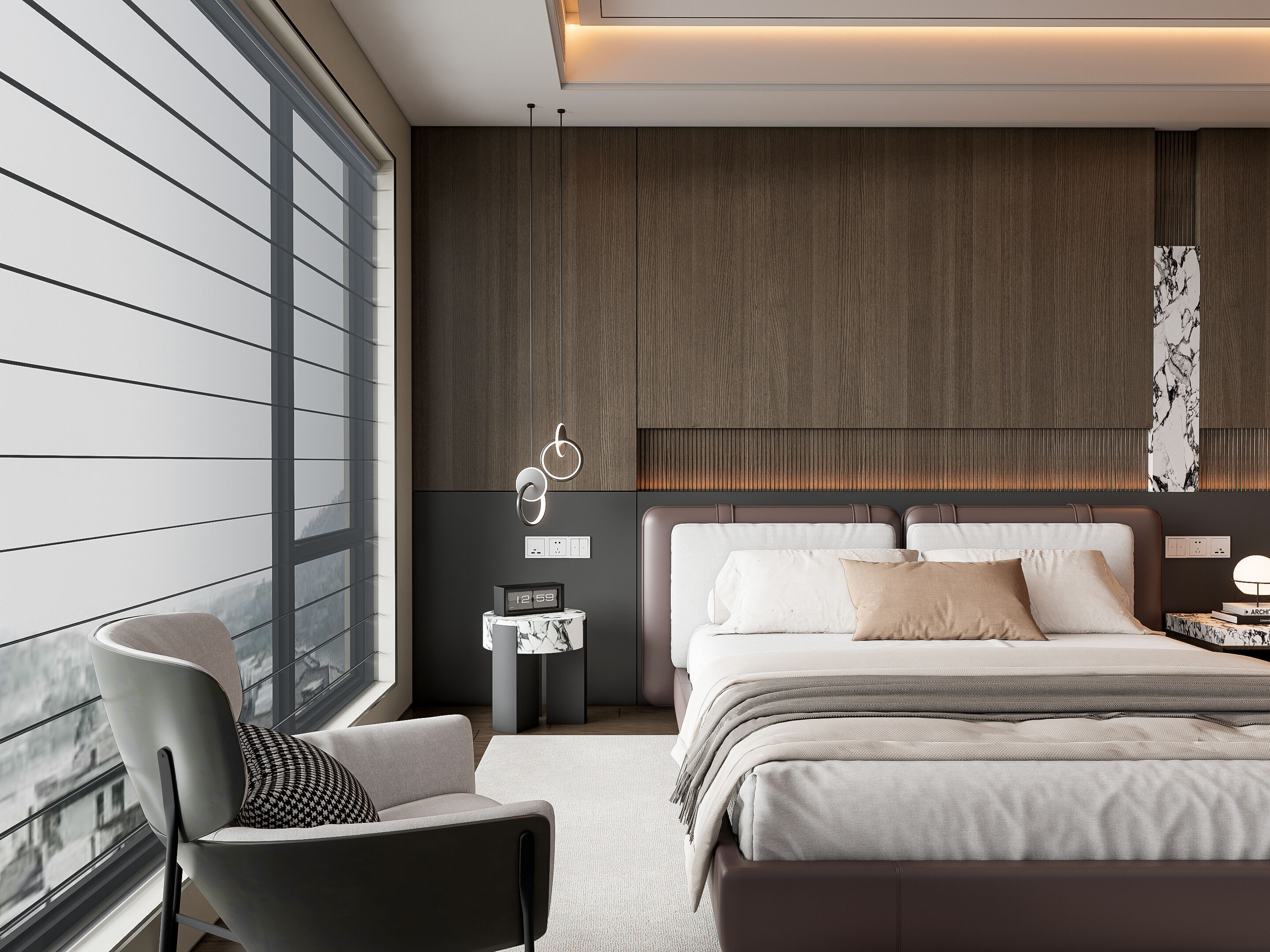 Italian bedroom 3 3D model_4