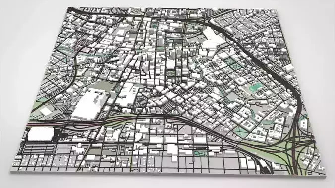 Cityscape San Antonio Alberta 3D model