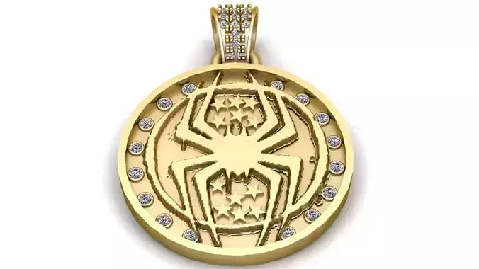 Spiderman PANDANT 3D PRINTABLE MODAL 