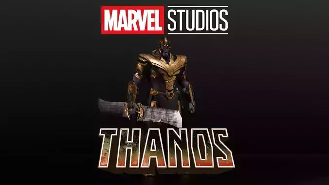 Thanos - The Mad Titan Low-poly 3D model