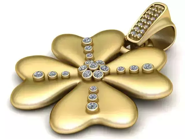 stylish follower PANDANT 3D PRINTABLE MODAL 