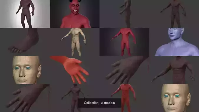 Monster - Demon - Satan - Devil 3D Model Collection