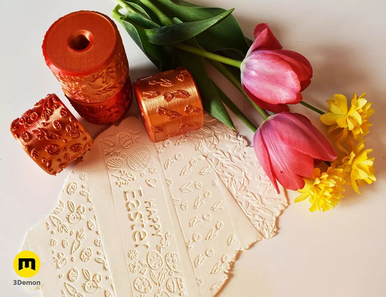 Texture Rollers Easter Patterns Free 3D print model