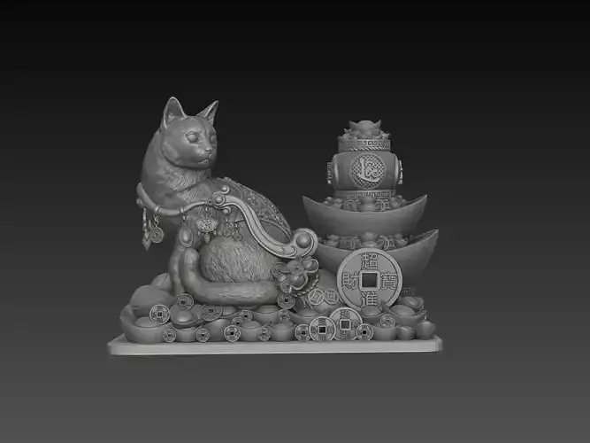 Zodiac Cat 3D Model 3D print model