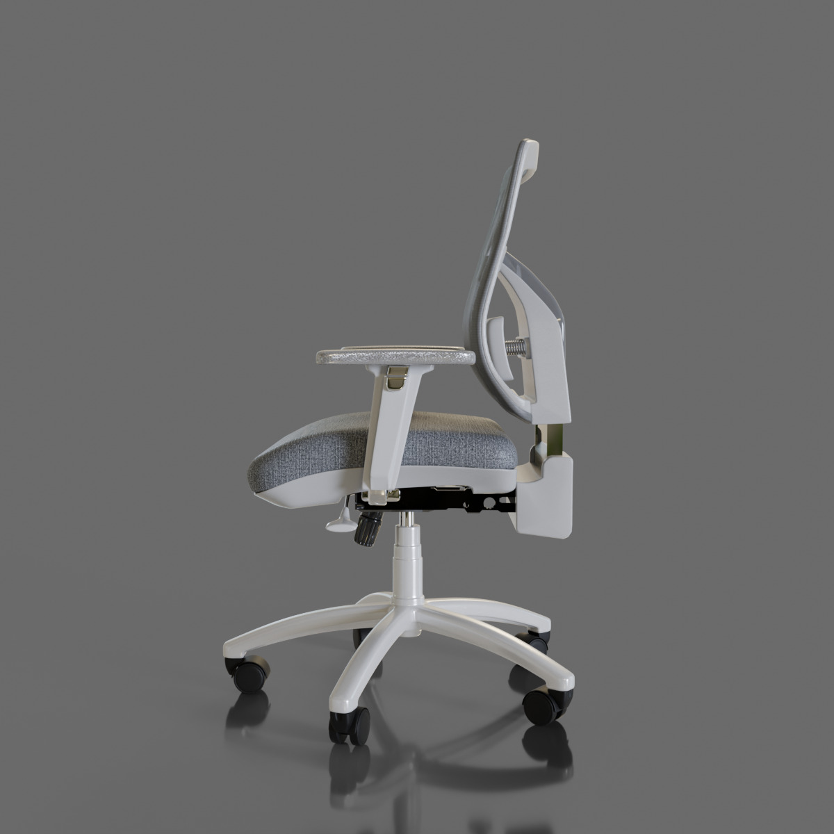 computer chair 06 Low-poly 3D model_4