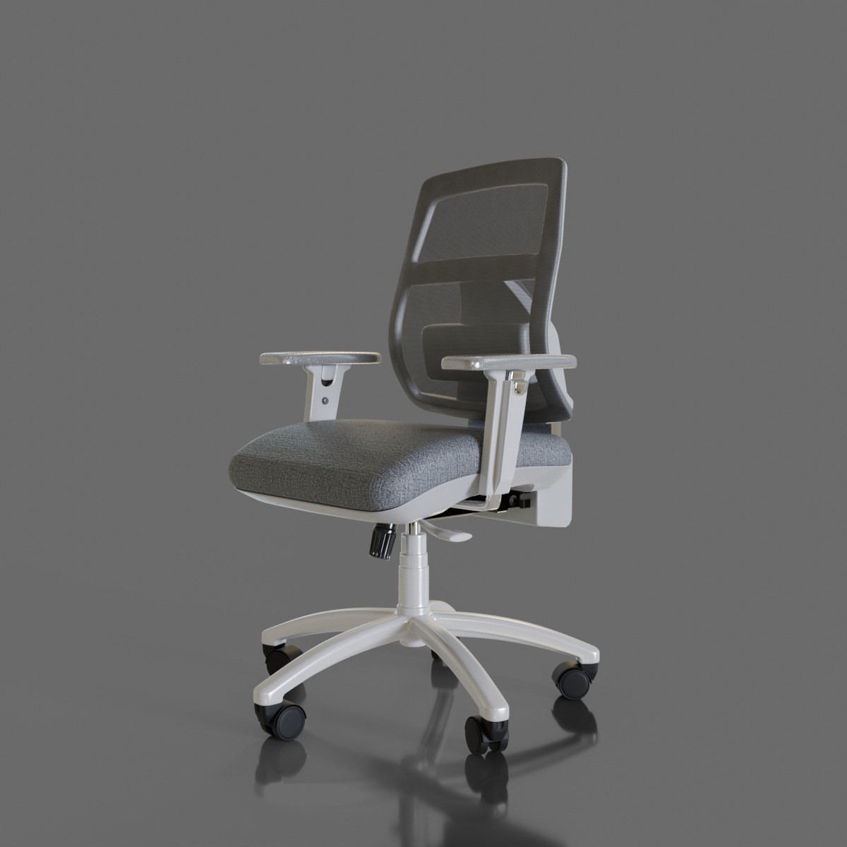 computer chair 06 Low-poly 3D model_3