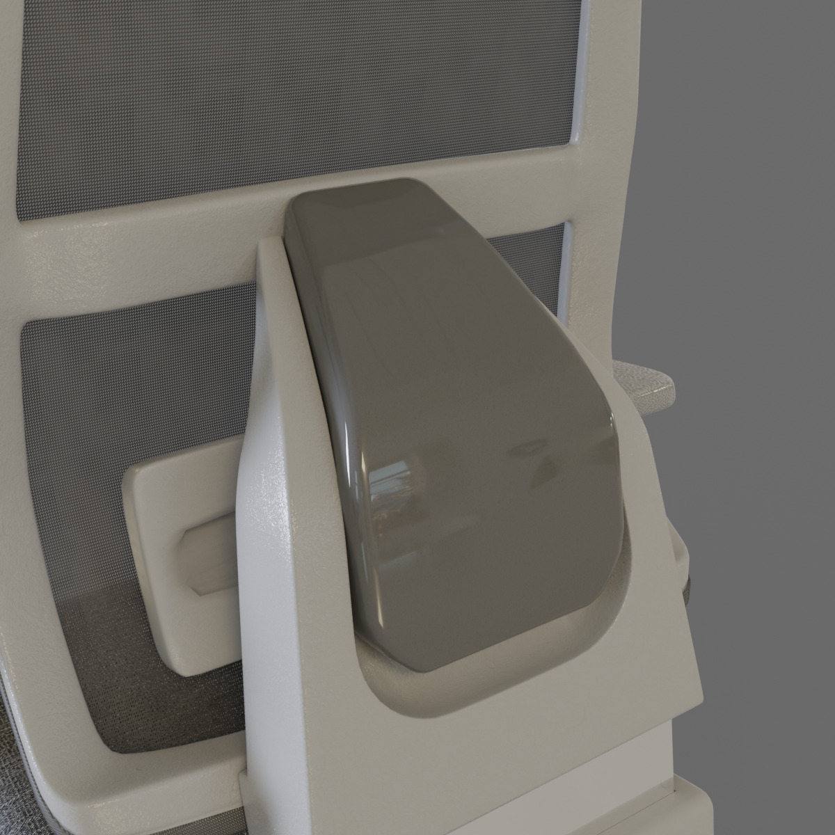 computer chair 06 Low-poly 3D model_11