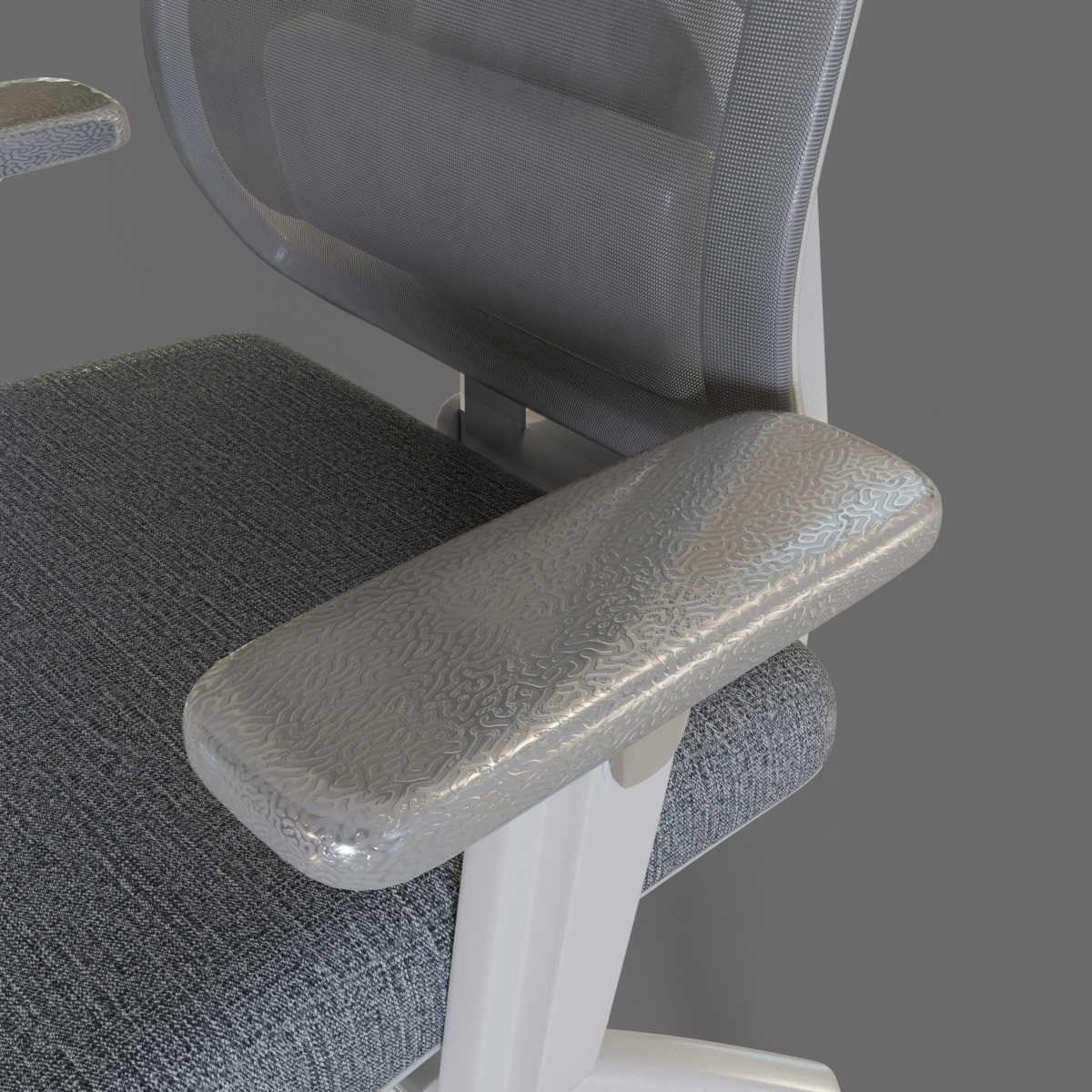 computer chair 06 Low-poly 3D model_9