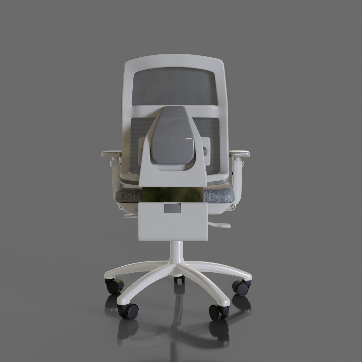 computer chair 06 Low-poly 3D model_6